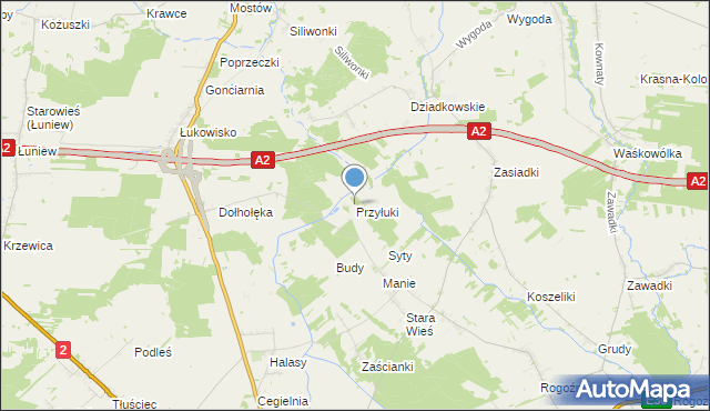 mapa Przyłuki, Przyłuki na mapie Targeo